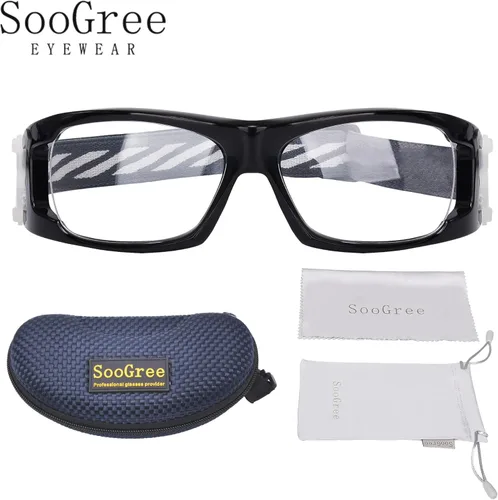 Vista 8 de SooGree Gafas deportivas para niños, gafas protectoras, gafas de seguridad ocular, reemplazables a lentes graduadas de 8 a 16 años
