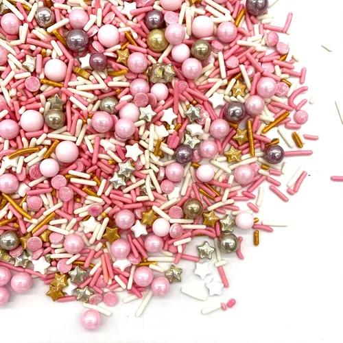 Vista 12 de Weraru Espolvoreo de Confeti Dorado de Lujo Blanco, Mezcla de Caramelos para Hornear, Decoraciones Comestibles para Pasteles, Adornos para Cupcakes