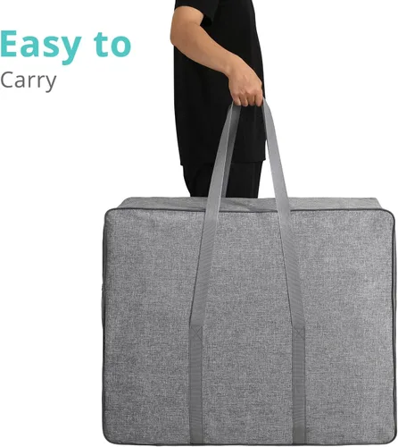Vista 4 de YUGYVOB Bolsa de almacenamiento plegable y gruesa, funda de transporte resistente para colchón de tres pliegues, se adapta a colchones plegables