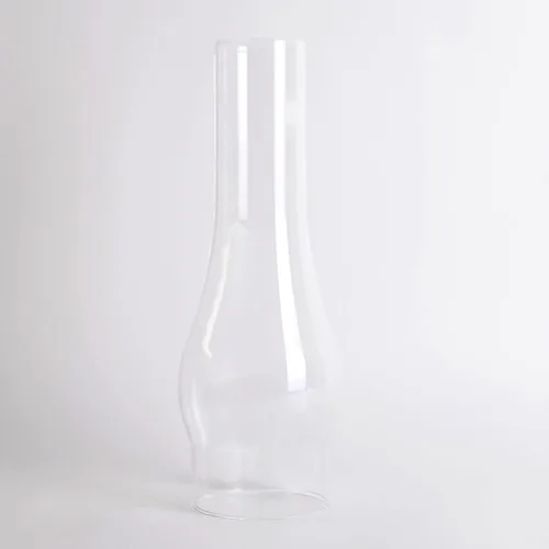 Vista 2 de Lehman's Lámpara de aceite de cristal para chimenea – Globo de repuesto para huracán mide 3 pulgadas de diámetro base x 10 pulgadas de alto
