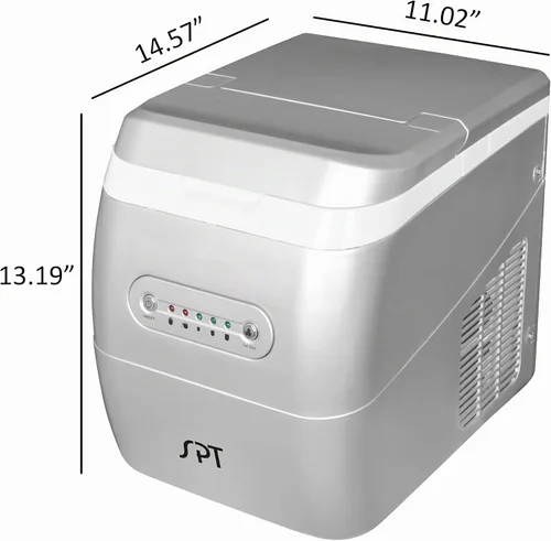 Vista 4 de SPT Máquina de hielo portátil IM-123S (plata)