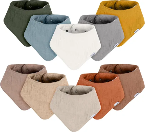 Vista 8 de Gerber Baberos unisex de muselina para bebé