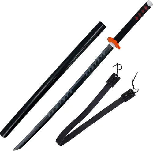 Vista 7 de Armory Replicas - Katana réplica de espuma de poliuretano Zoro pirata anime Wado Ichimonji - Espada de espuma para cosplay, LARP, prop de cosplay