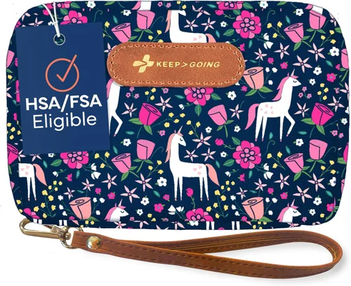 Vista 20 de KEEP>GOING - Kit infantil de primeros auxilios, para viajes, 130 piezas, botiquín para automóvil, hogar, bolso, pañalera, apósitos sin látex