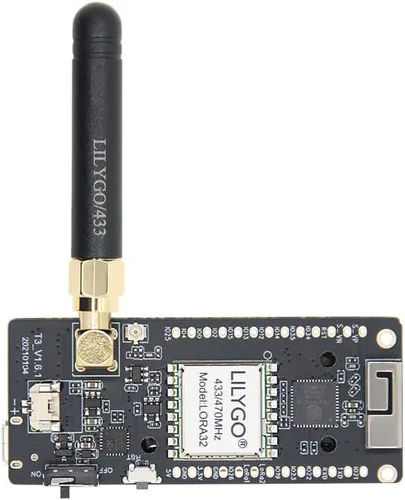 Vista 2 de LILYGO LoRa32 433Mhz ESP32 Placa de Desarrollo OLED 0.96 Pulgadas Tarjeta SD BLE WiFi Módulo TTGO