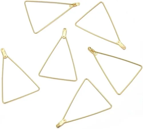 Vista 7 de 10 piezas Adabele resistentes al deslustre de 1.181 in círculo redondo con cuentas de aro chapado en oro amarillo de 18 quilates para aretes