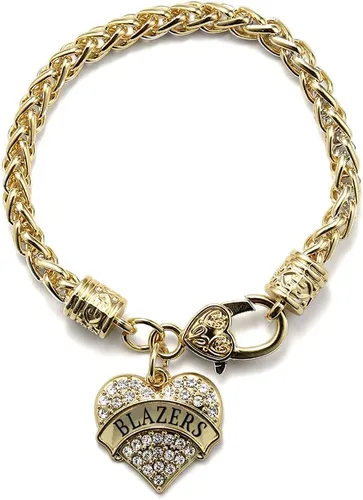 Vista 187 de Inspired Silver - Pulsera de oro con dije de corazón pavé con circonitas cúbicas
