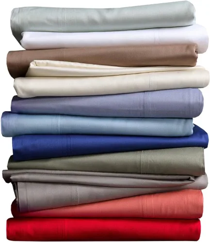Vista 13 de Mattress-Homes Giza Sheets - Sábanas de algodón Giza de 600 hilos, tamaño individual, sábanas de algodón egipcio Giza, sábanas de algodón egipcio