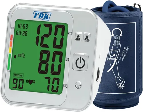 Monitores de presión arterial para uso doméstico; control de volumen de voz bilingüe (inglés/español); monitor de presión arterial de brazo parlante