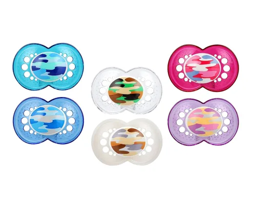 MAM Chupete original, más de 16 meses, 6 piezas, forma de pezón que ayuda a promover un desarrollo bucal saludable, paquete de valor unisex
