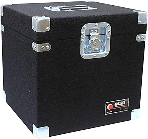 Vista 3 de Odyssey CLP100P Carpeted Pro Lp caso con hardware empotrado para 100 Lp de vinilo