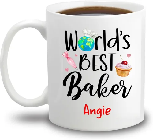Vista 11 de A Truly Great Baker Is Hard To Find Difficult To Part With And Impossible To Forget - Taza de 11 onzas y 15 onzas, taza de café blanca personalizada