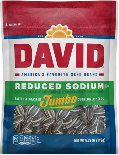 Vista 4 de Semillas de girasol de sodio reducidas jumbo (paquete de 4) 5.25 onzas cada una