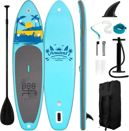 Vista 20 de FunWater Inflatable Stand Up Paddle Board with Premium SUP Paddleboard Accessories, Anti-Slip EVA Deck, 11'6''/11'/10'6'' Paddle Boards for Adults &
