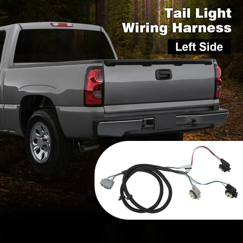 Vista 8 de PIT66 Arnés de cableado de luz trasera, controlador izquierdo compatible con Chevy Silverado 1500 1500HD 2500HD 3500 2003-2007 16531401