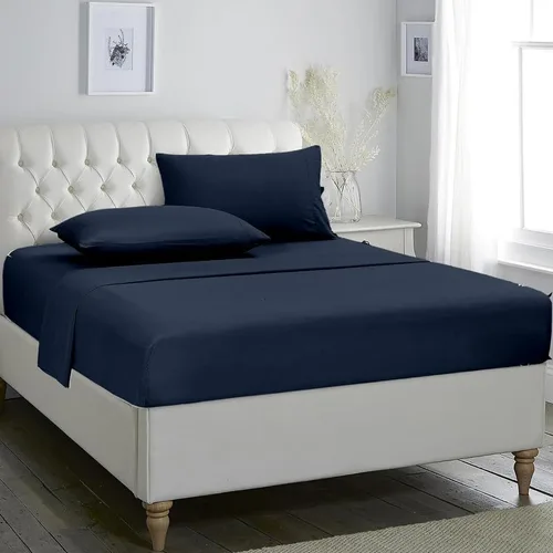 Vista 11 de Rajlinen Juego de sábanas de 4 piezas tamaño individual, juego de sábanas 100% algodón, sábanas de lujo para hotel con bolsillos profundos de hasta