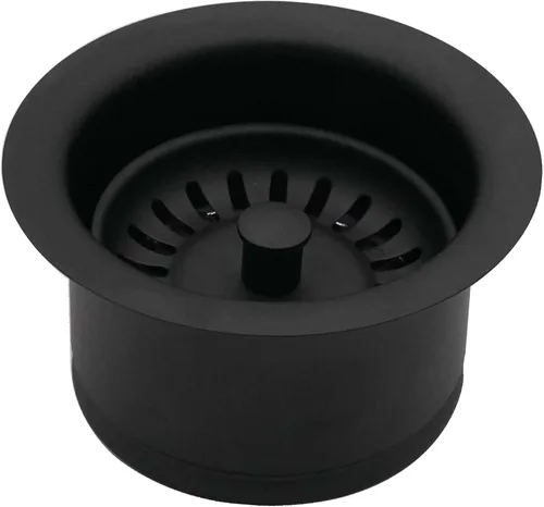 Vista 13 de Westbrass D2082S-50 3-1/2" Cuello Extra-Profundo Fregadero de Cocina Eliminación de Residuos Brida y Tapón Colador, Revestimiento en Polvo Blanco