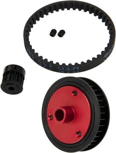 Vista 4 de ShareGoo - Sistema de transmisión de transmisión de transmisión de automóvil RC de 0.126 in, pieza de actualización compatible con Axial SCX10 Negro