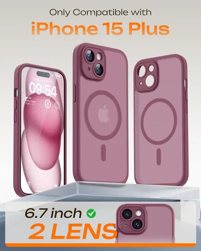 Vista 710 de TOCOL Funda para iPhone 11, compatible con Magsafe, protección completa de cámara, imanes integrados, protección contra caídas, funda translúcida