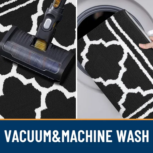 Vista 5 de Buganda Alfombra para Puerta Interior, Tapete Resistente a la Suciedad y Absorbente, Antideslizante, Alfombras de Perfil Bajo para Entrada