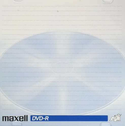 Maxell 638002 2 horas de almacenamiento 16x velocidad de grabación escritura una vez formato DVD-R compatible 4.7 Gb DCD-R 0.394 in caja joya,