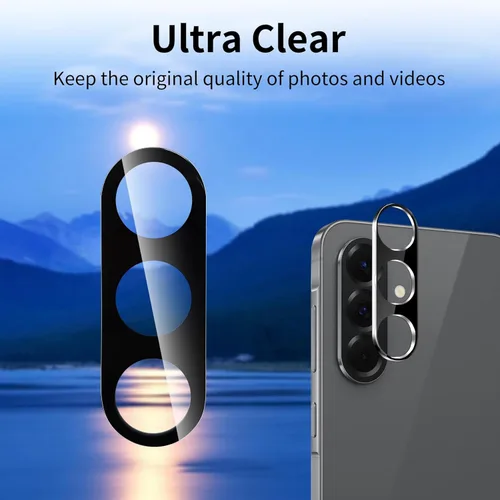 Vista 3 de Paquete de 3 protectores de lente de cámara para Samsung Galaxy A17, protector de cámara de vidrio templado, cubierta trasera de lente ultra HD
