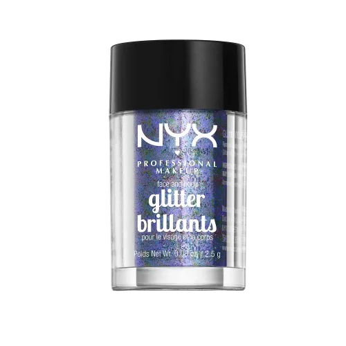 Vista 14 de NYX PROFESSIONAL MAKEUP Purpurina facial y corporal, azul