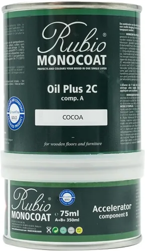 Vista 224 de Rubio Monocoat Tinte y Acabado para Madera 650 pies² - Blanco 5% Oil Plus 2C Secado Rápido, Aceite para Madera de Linaza Ecológico para Uso
