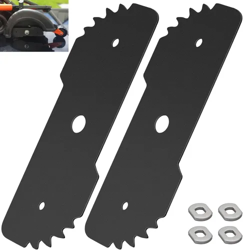 Paquete de 2 cuchillas de bordeadora 243801-02 (7-3/4 pulgadas x 2-3/4 pulgadas), compatible con Black & Decker LE750 y EH1000 EB-007AL - Cuchilla