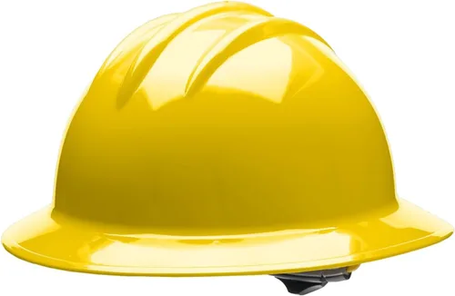 Vista 8 de Bullard Casco de seguridad de ala completa de 3 costillas con suspensión de trinquete de 4 puntos y almohadilla de algodón para cejas