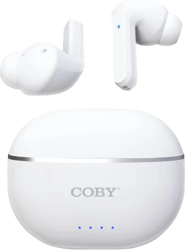 Vista 12 de Coby Auriculares inalámbricos con cancelación activa de ruido, auriculares intrauditivos Bluetooth con modo de transparencia, auriculares deportivos