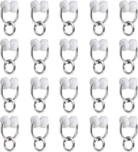 Vista 7 de RecPro Anillo portador de ruedas de nylon RV para barra de cortina I Beam Track (14)