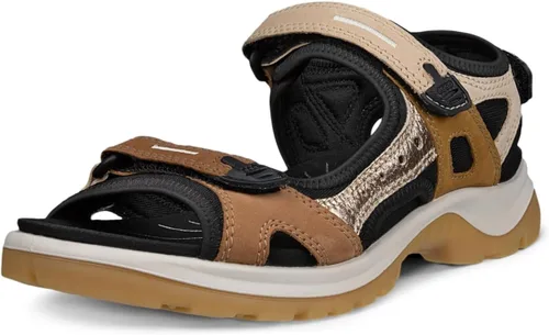 Vista 23 de ECCO Yucatan, sandalia deportiva para mujer Aire/Nubuck azul polvoriento