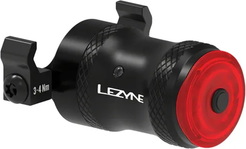 LEZYNE Saddle-Mounted USB-C Rechargeable LED Rear Bike Light | 250-Lumen Bicycle Taillight with 270-Degree Wide-Angle Visibility, Day Flash Modes,