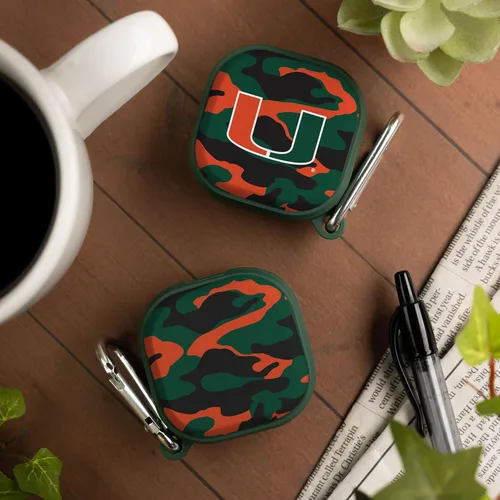 Vista 2 de AFFINITY BANDS Miami Hurricanes Camo HDX - Funda compatible con Samsung Galaxy Buds Pro