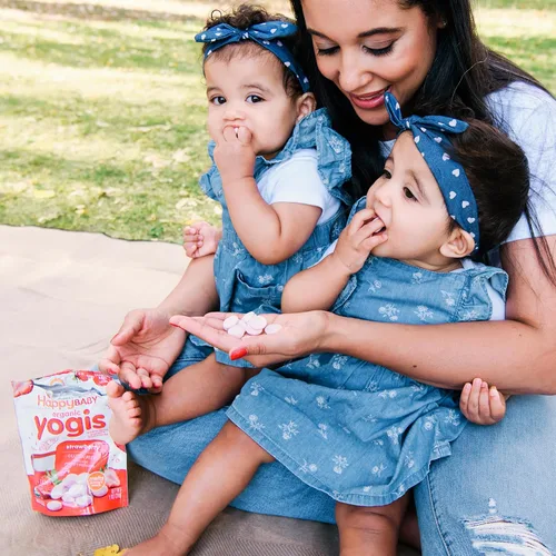 Vista 7 de Yogur orgánico Haooy Yogis para bebés y niños, bolsas de 1 onza (paquete de 8)