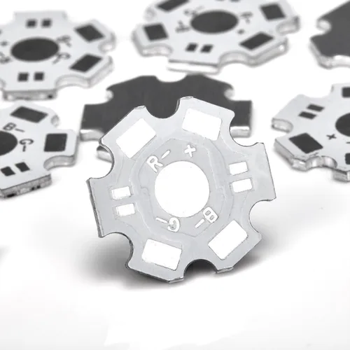 Vista 6 de CHANZON 25pcs 1W 3W 5W LED Disipador de calor (2 pin negro) Placa base de aluminio Panel de placa de circuito PCB sustrato 0.787 in estrella DIY