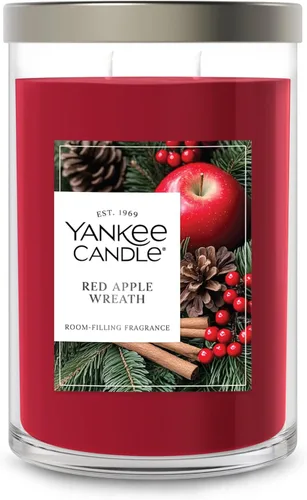 Vista 14 de Yankee Candle - Vela de pilar mediano perfumada con hasta 115 horas de tiempo de combustión, mezcla premium de cera vegetal para una combustión