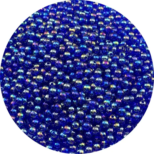 Vista 48 de 2000 cuentas redondas acrílicas de 0.157 pulgadas (0.157 in), cuentas espaciadoras de colores AB con agujero para bricolaje, pulseras, collares