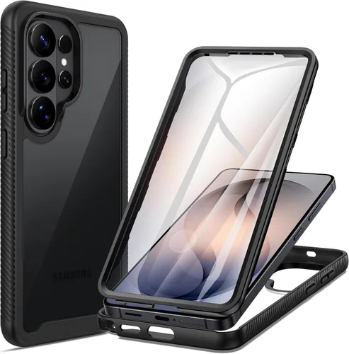 Vista 14 de seacosmo Diseñada para funda de teléfono Galaxy A14 5G, cubierta de cuerpo completo a prueba de golpes, con protector de pantalla integrado, funda