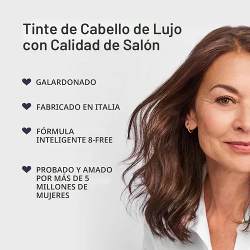 Vista 4 de Madison Reed - Kit de tinte radiante para el cabello, tinte permanente para el cabello, 100 % cobertura de canas, sin amoníaco, castaño Sondrio