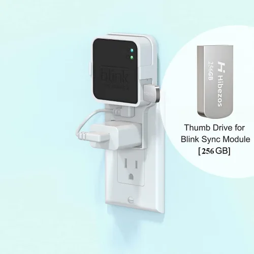 Vista 4 de Unidad flash USB de 256 GB y soporte de salida para Blink Sync Module 2, ahorra espacio y soporte de montaje fácil de mover para el sistema