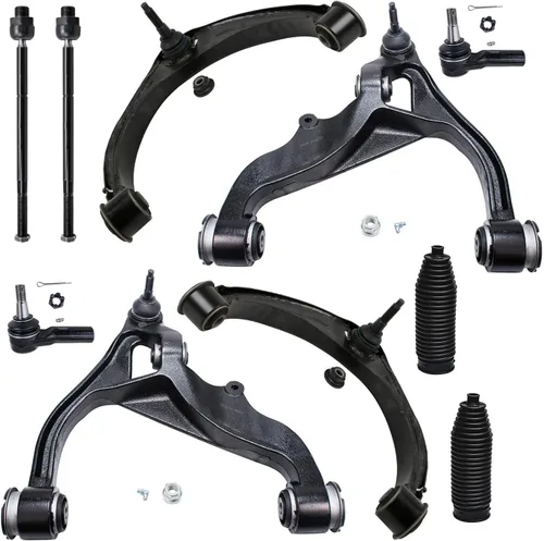 Vista 141 de Detroit Axle - Kit de suspensión de 10 piezas para Nissan Frontier Xterra Pathfinder 2005-2012, 4 brazos de control superiores inferiores