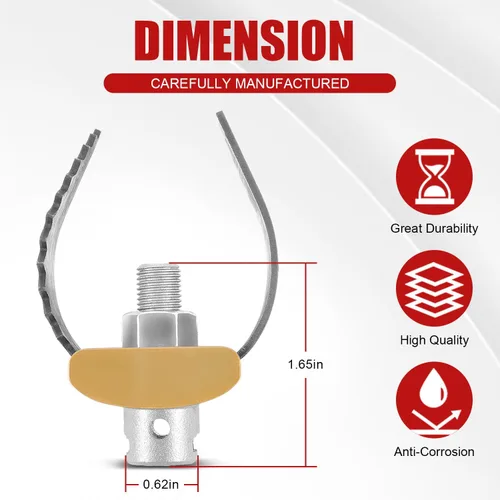 Vista 5 de 52812 T-230 - Sinfín de limpieza de drenaje con cortador en C de 2 pulgadas para cables seccionales Ridgid C-4 C-6 C-7 C-8 y C-9, compatible