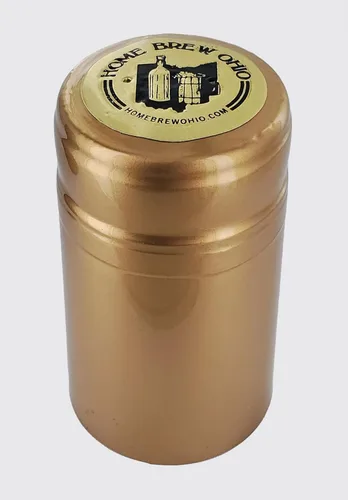 Vista 4 de Home Brew Ohio PVC dorado con logotipo Home Brew Ohio negro sobre oro Top-500