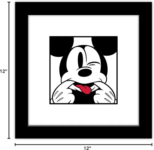 Vista 3 de Trends International Gallery Pops Disney Mickey Mouse - Mickey Expressions - Póster de pared de cara divertida, 12 x 12 pulgadas, versión enmarcada