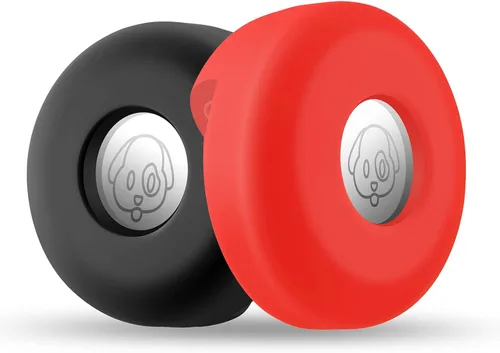Vista 18 de Cibaabo - Soporte de AirTag para collar de mascota, con funda de silicona, para collar de mascota de 0.8 a 1.2 pulgadas