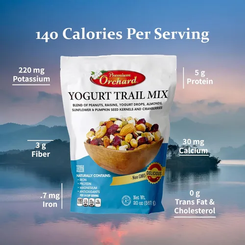 Vista 5 de MEZCLA DE FRUTOS SECOS CON YOGURT DE PREMIUM ORCHARD - Mezcla de semillas, yogur, frutas y frutos secos - Mezcla a granel de frutos secos mixtos
