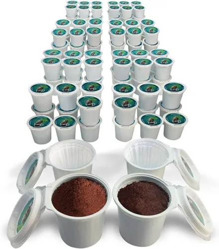 Vista 12 de 48 cápsulas iFillCup – Llena tu café favorito, se adapta a todas las cafeteras K Cup, ahorra cientos de dólares, el filtro DeepBrew tiene capacidad