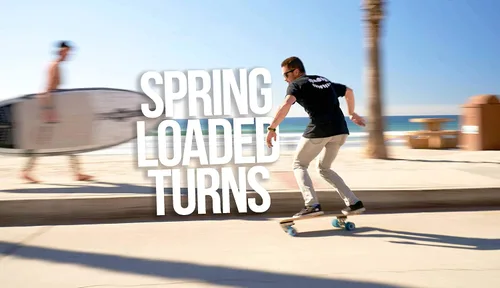 Vista 5 de Flow Surf Skates Cruiser - Tabla de arce norteamericano de 7 capas de 29"x10", truck de carving, completamente ensamblado, soporta hasta 275 lbs